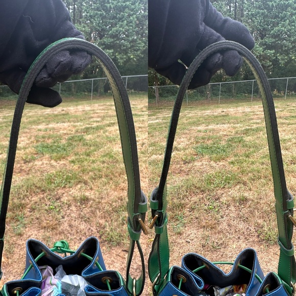 Louis Vuitton Noe Bucket Bag Bicolor Blue & Green Epi Leather with COA VI0953 - Picture 8 of 13